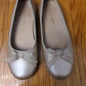 Elephantito Girls Flats Size 11.5 Nude Shoes Flats Ballerina Pearly Beige EU 28
